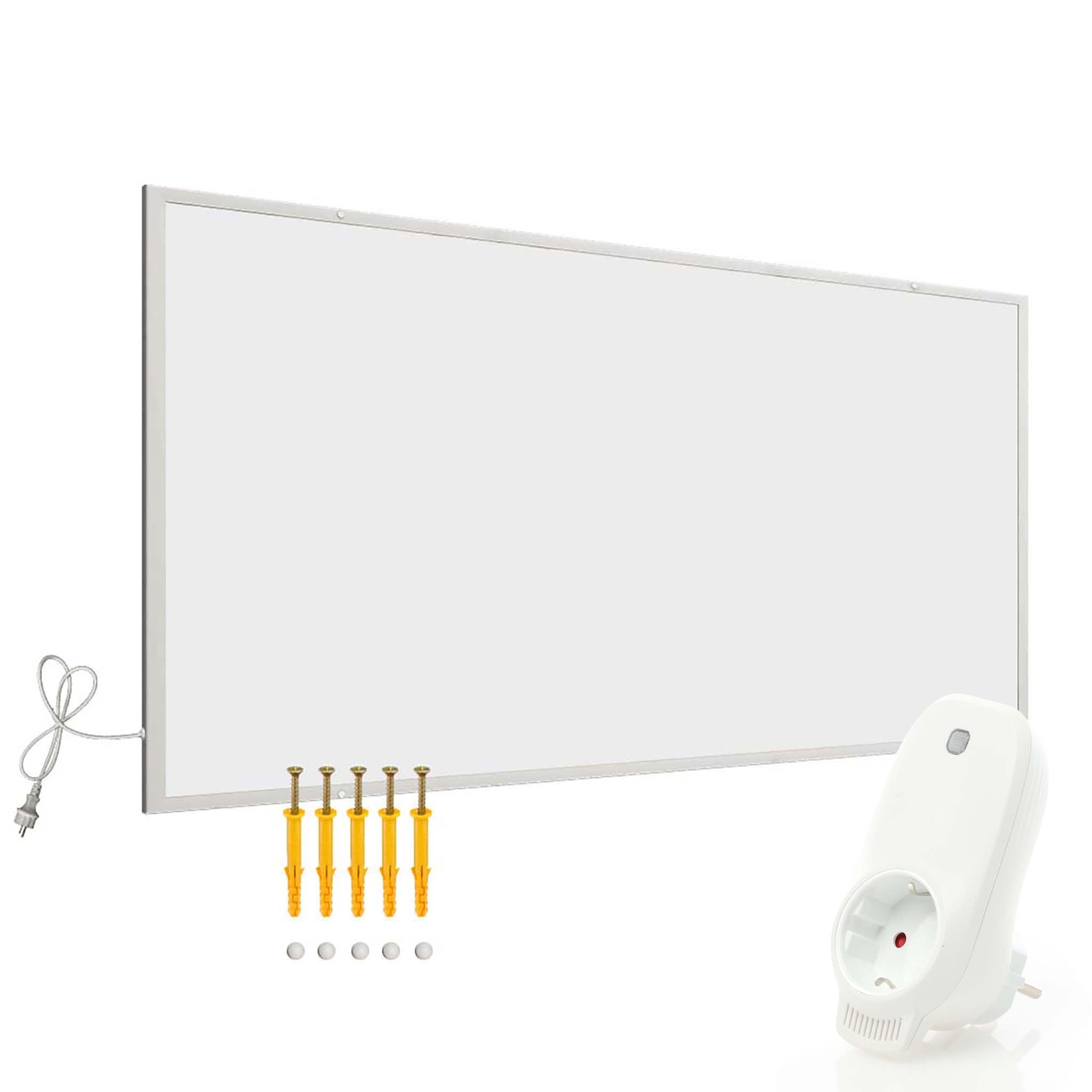 Wiltec Zestaw ogrzewania podczerwień 700W panel grzewczy IR elektryczny i sterowanie przez WiFi