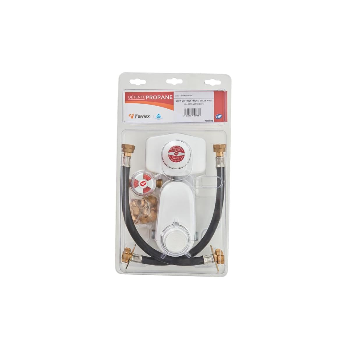 Favex type cof4 coffret complet propane nf avec 1ere et 2eme détente 4kg/​h