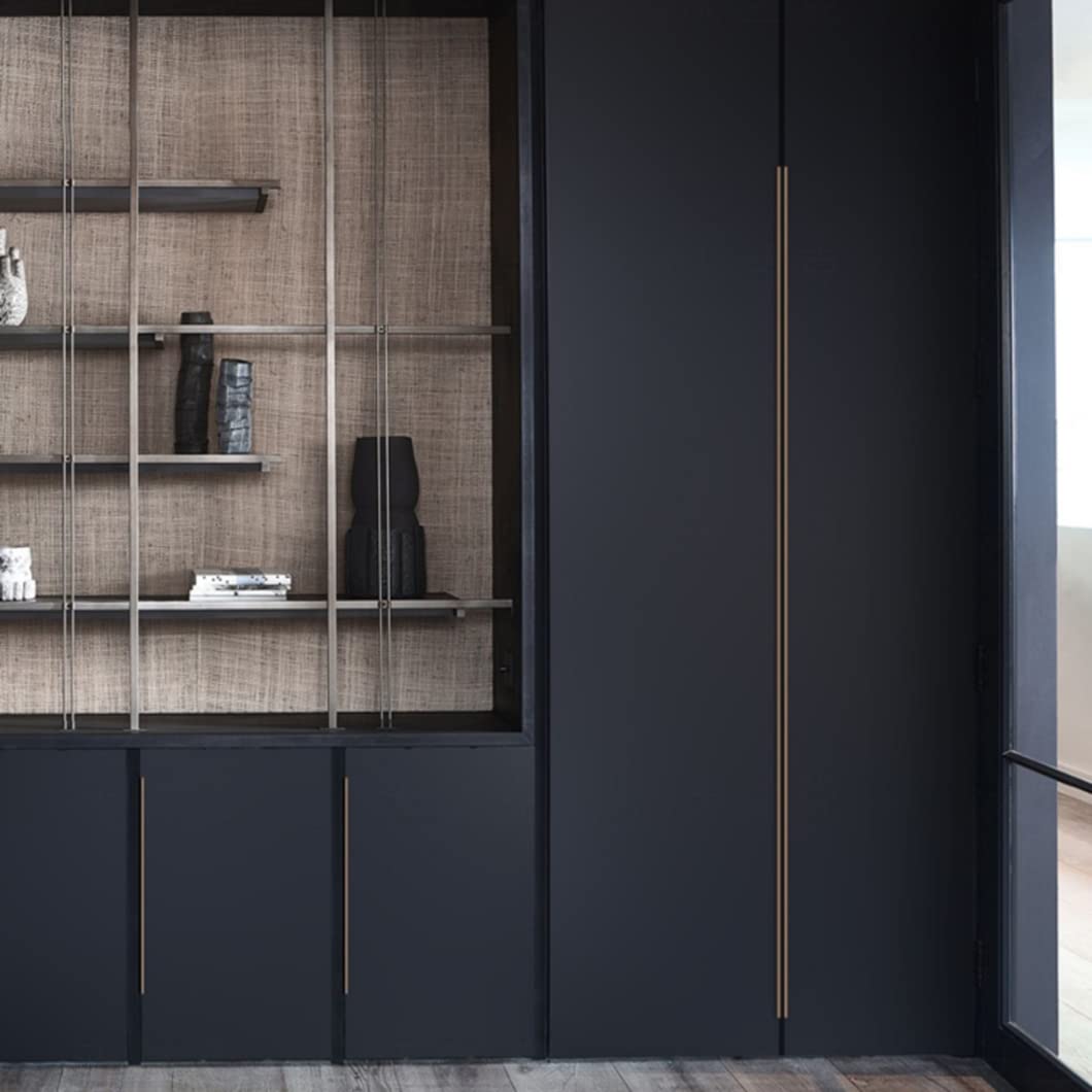 Maniglie Nascoste per Mobili Maniglie delle Porte del Guardaroba in Oro Maniglia per Armadio da Cucina da 2 Pezzi Maniglie per Cassetti Extra Lunghe, Lega di Alluminio (Length 1000mm)