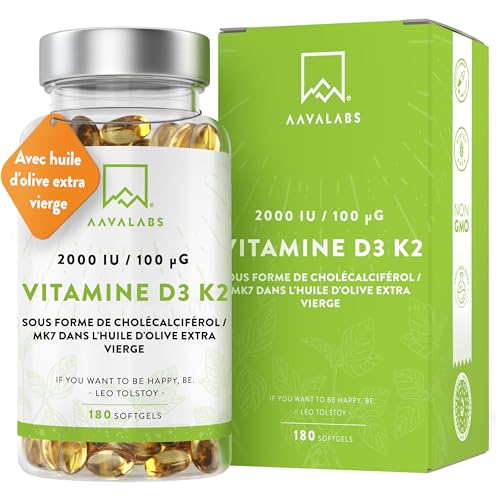 Vitamine D3 K2 180 Gélules