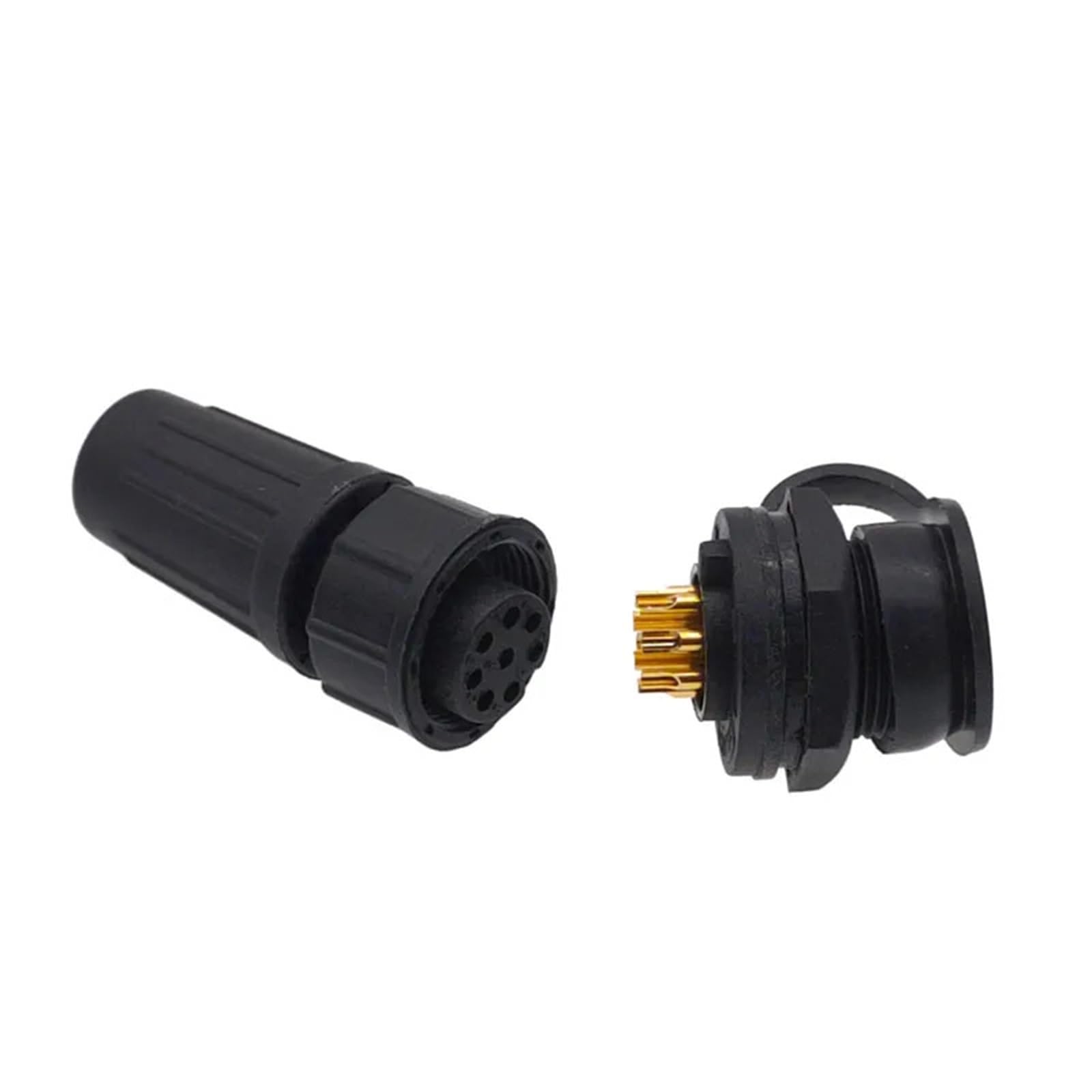 OQEGRGTT 1Pcs Connector Plastic Waterproof Socket IP67 PY07 Butt Connectors 2pin 3pin 4pin 5pin 6pin 7pin 8pins Z108(5P Bayonet)
