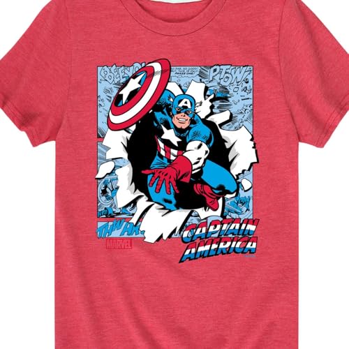 Marvel Captain America - Panels - Toddler and Youth Short Sleeve Graphic T - Shirt3