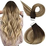 1.Tape in extensiones de cabello: fácil de aplicar y quitar, no daña el cabello. Pre-pegado y listo para aplicar.