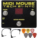 Tech 21 MM1 MIDIマウスバンドル パッチケーブル2本とダンロップピック6個付き