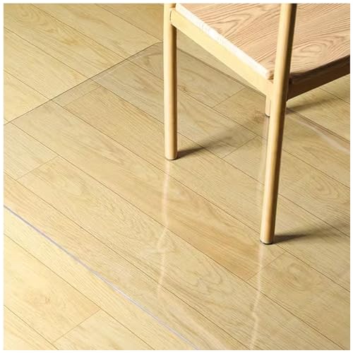 LXLZYXSF Flur Teppich Läufer Klare Schreibtischstuhlmatte Für Parkettboden, Teppichschutz wasserdichte Läuferdecke Tischtuch 1,5 Mm Dickes PVC (Size : 2.5x3.5ft/76.2x106.7cm)