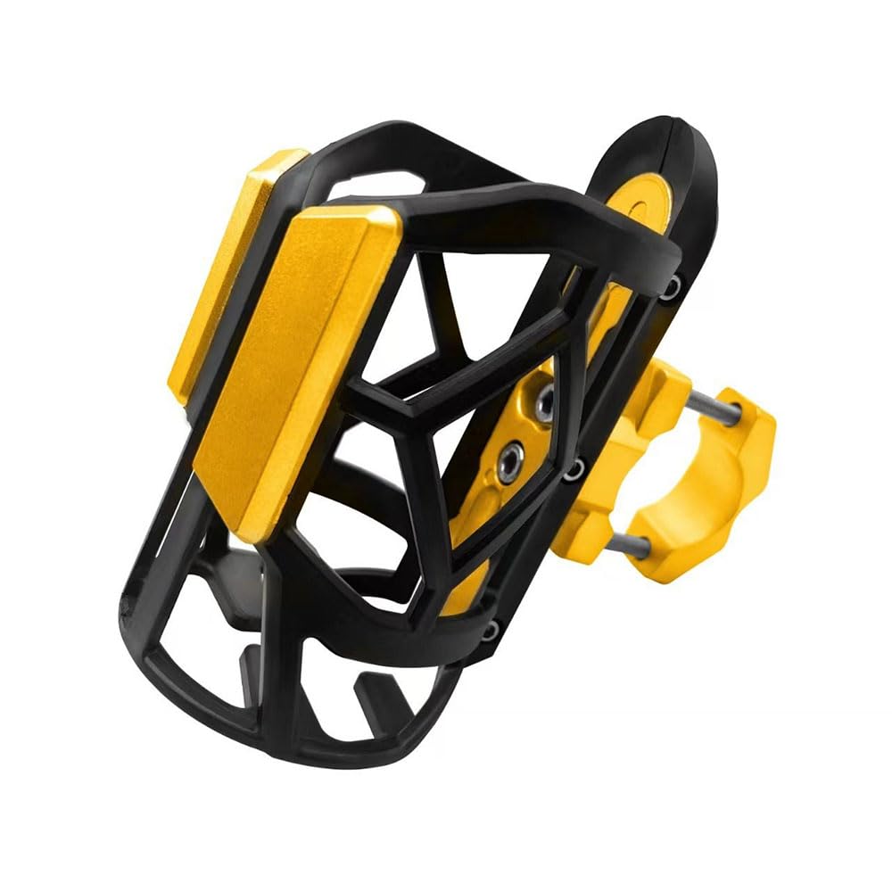 Motorbike Drinks Holder for XADV X ADV 750 X ADV, Handlebar Mount Water Bottle Cage, Clamp-On Beverage Cup Bracket Rack Motorcycling Accessory,Gold