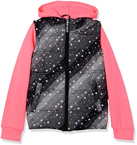 Pink Platinum Girls' Midweight Vest 2fer Jacket