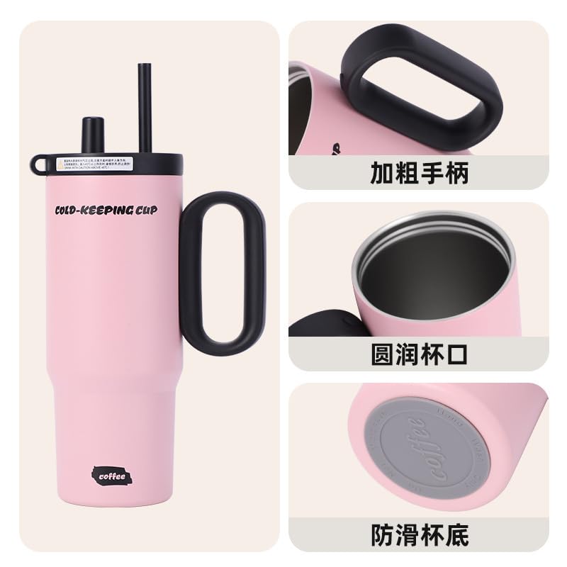 Image of Novo Insulated Coffee Travel Mug, Double Walled Stainless Steel Tumbler, Insulated Cup with Leakproof Lid, Thermal Mug with Non-Slip Protective Grip (NVTM-120)
