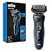 Braun Series 5s Rasierer Herren, Einfache Rasur & Reinigung, Wet&Dry, 50 Min. Laufzeit, Elektrorasierer mit 3 flexiblen Klingen, EasyClick zum Umrüsten des Rasierers, blau Braun Series 5s Rasierer Herren, Einfache Rasur & Reinigung, Wet&Dry, 50 Min. Laufzeit, Elektrorasierer mit 3 flexiblen Klingen, EasyClick zum Umrüsten des Rasierers, blau