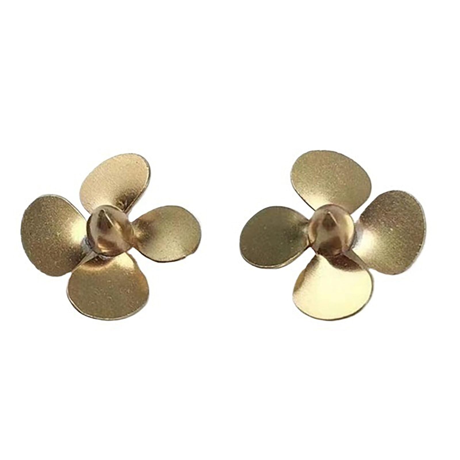 RC Boat Model 16mm 4-Blade Brass Propeller Set For RC Model Ships Precision Static & Power Upgrade