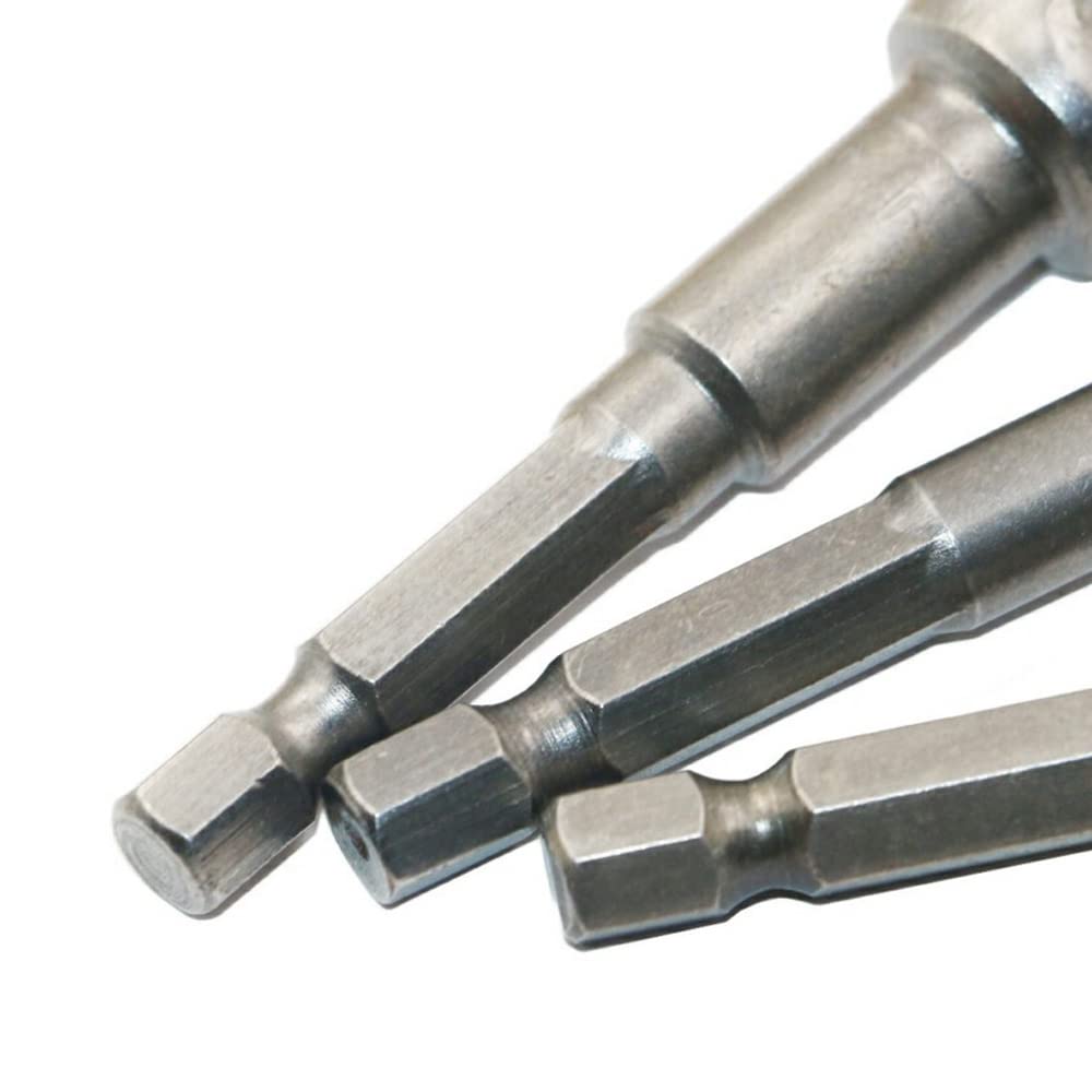 8 szt. Adapter Gniazda Udarowego, Zestaw Nasadek Wiertarskich Adapter Gniazda Wiertarskiego Adapter Gniazda 8-pak Sześciokątny Uchwyt na łeb Kwadratowy do Majsterkowania w Branży