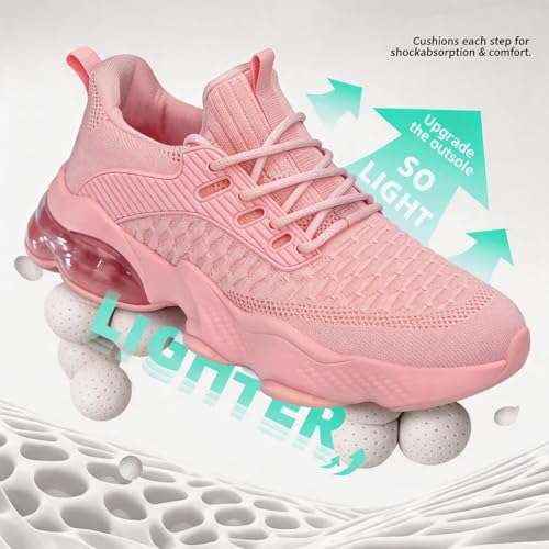Image of Womens Slip On Walking Shoes Air Running Casual Fashion Tennis Sneakers Comfortable Non Slip Work Athletic Trainers