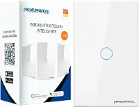 Interruptor Touch Led 1 Botão Lite Wi-fi Novadigital Smart Home Google Home Alexa Automação Residencial