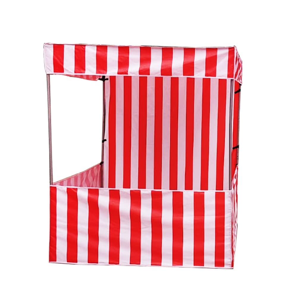 Portable Tent for Garden, Picnic, Product Promotion, Camping, Event, Party & FAIR. Free Carry Bag for Easy Transportation & Durability. (6x6, Red & White)