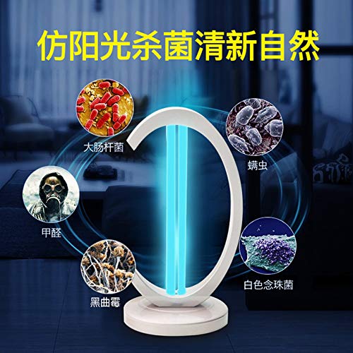 38W Ultraviolet UV Sterilizer Light, Uv Kill Mite Lights, Germicidal Tube Disinfection Lamp, Household Mobile Germicidal Table Lamp