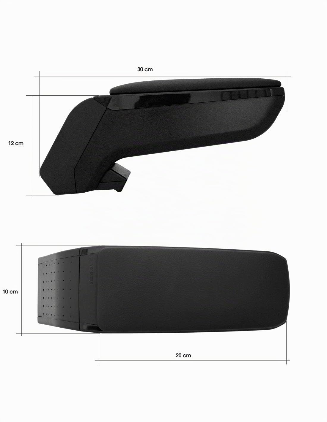 Bracciolo per Auto | Compatibile con Fiat 500L (2018-) | Elaborato in Similpelle | Pieghevole | Accessori per Interno Auto | Grande Comfort