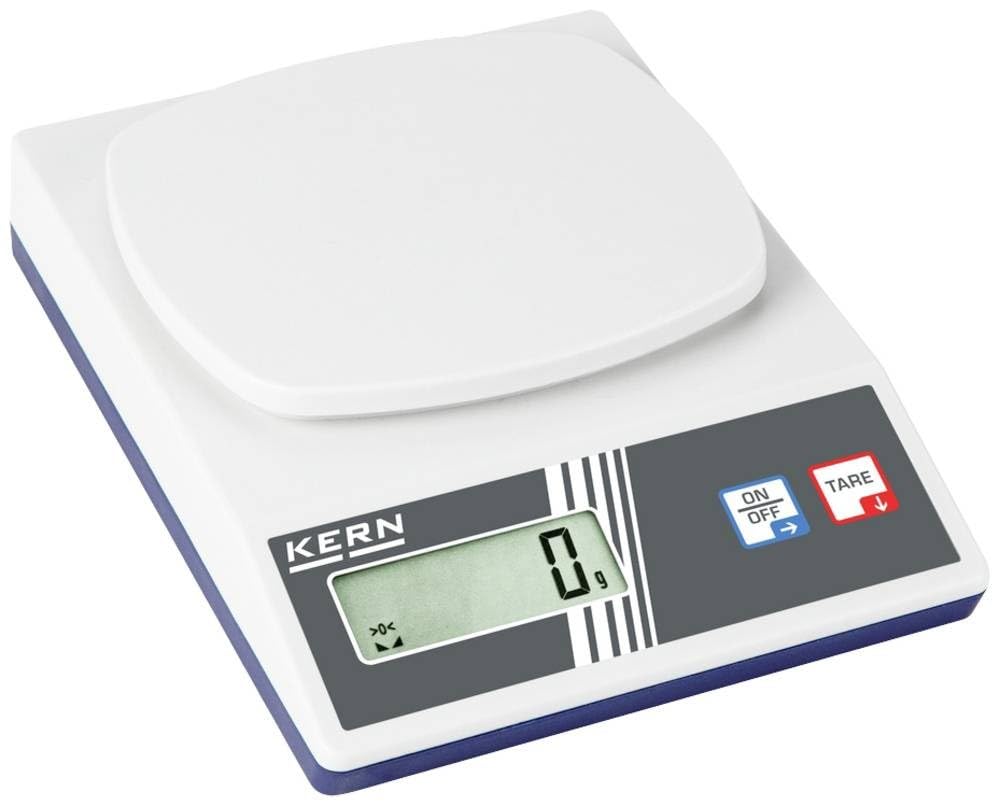 KERN Báscula escolar EFS 5000-0S05 (mando con 2 botones, rango de pesaje máx. 5200 g, legibilidad 1 g, reproducibilidad 1 g, linealidad 3 g, báscula para enseñanza escolar)