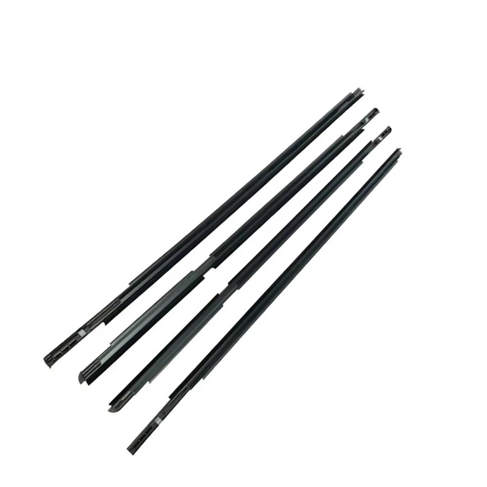 Spamfafghq One Color 4Pcs Window Weatherstrip For Toyota For Yaris Hatchback 2006-2013 Front Rear Outer Side Glass Sealing Strips Black