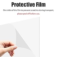 Vista 3 de DARENYI Hojas de plástico ABS blanco de 16 x 12 x 1/16 pulgadas de grosor, flexible que el plexiglás moldeable que la lámina acrílica, paneles