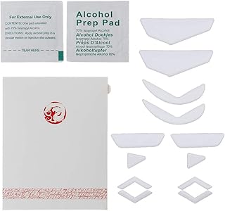 Tiger Gaming Mouse Feet,Mouse Skate for Logitech G502 Mouse White Teflon Mouse Glides Curve Edge 2 Sets/Pack