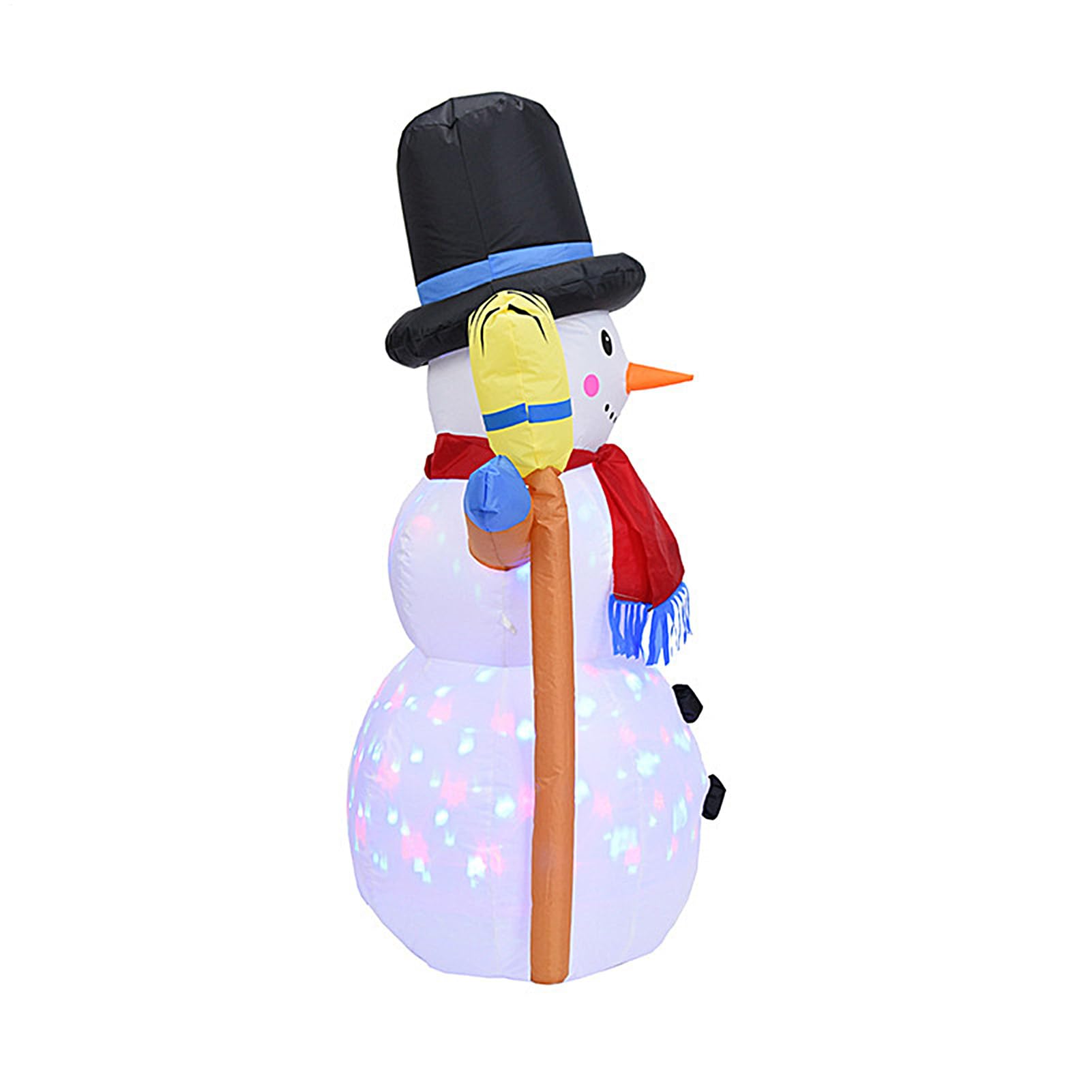 Muñeco De Nieve Inflable para Exteriores Impermeable con Estacas para Suelo