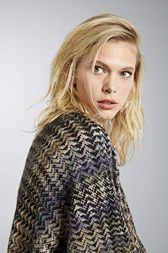 Invisible World Women's Alpaca Poncho Hand Knit Noelle Ruana #TOP5