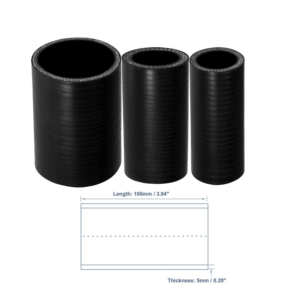 Wąż silikonowy do chłodziwa — długość 100 mm, grubość ścianki 5 mm, odporny na ciepło i ciśnienie(35mm)