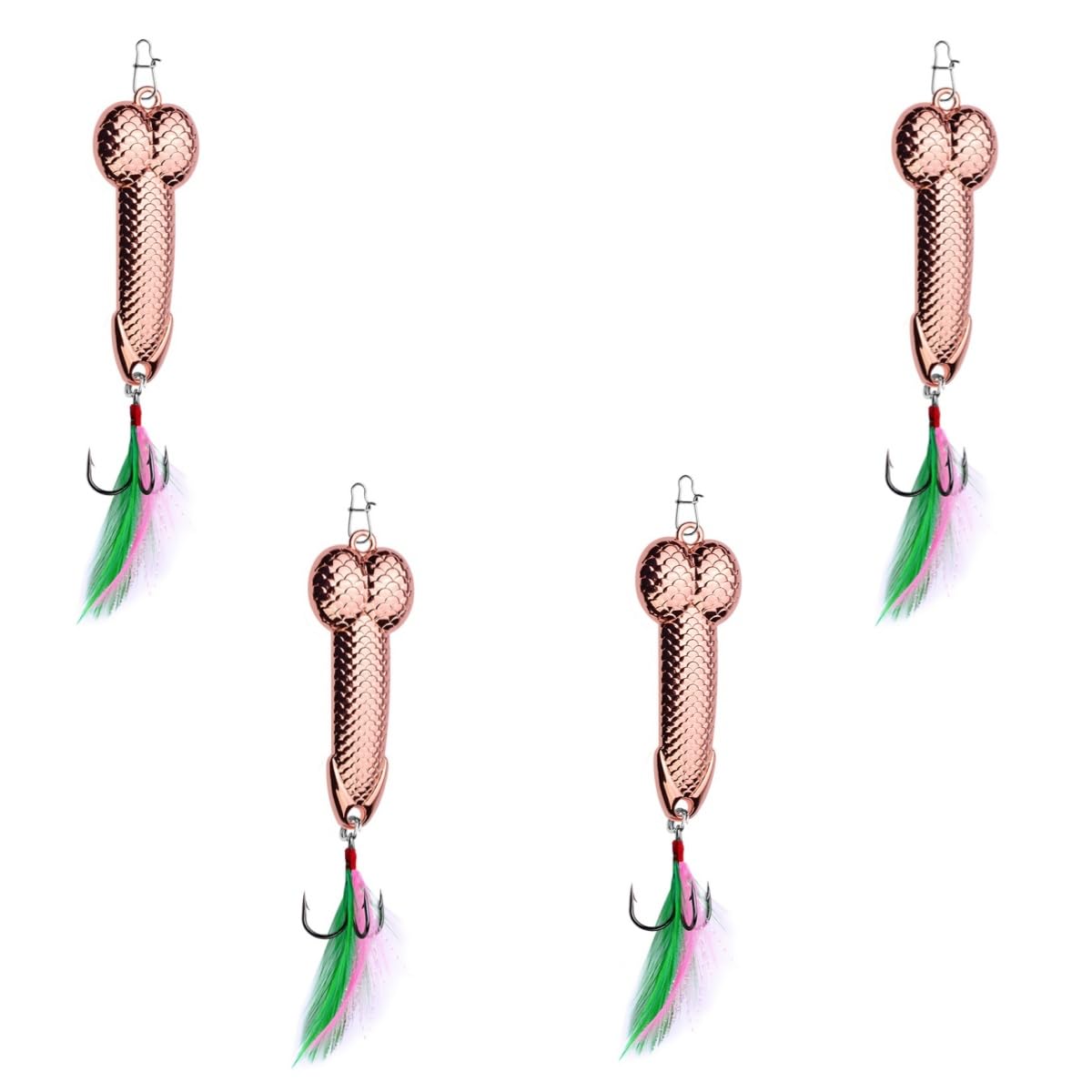 Gierzijia 4PC Fish Lures - 3G/7G/11G/15G/21G/28G/36G Hard Metal Wobble Fish Lures Spoon Lure Feather Bait Hook Fishing Tackle - Deep/Shallow Divers