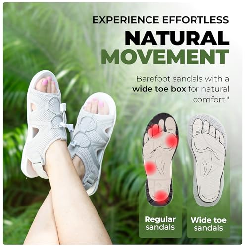 HF BareSandals II – Minimalist Barefoot Sandals for Men & Women, Lightweight Outdoor Walking Shoes, Adjustable Zero Drop Fit4