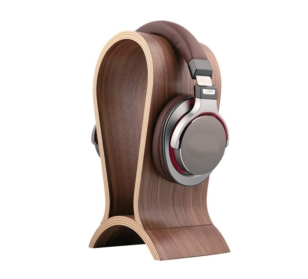 Supporto Per Cuffie Porta Cuffie Supporto Per Cuffie Da Tavolo Staffa Per Computer In Legno Di Noce Per Gioco Per Gancio Per Organizzare