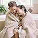 Bedsure Cooling Muslin Blanket King Size for Bed, Summer Gauze Blanket for Adults, 55% Rayon Derived from Bamboo & 45% Cotton, Breathable Lightweight Soft for Hot Sleepers, Linen Beige, 104x90 Inches
