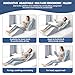 6p orthopädisches Bett Keil Kissen Set mit ganzem Memory Foam Taillenkissen, Bett Keil Kissen für Schlaf/Rückenschmerz Linderung, justierbare Bein Höhen Kissen für nach Operation, Schwellung.