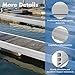 Nalwort Dock Bumpers 16 Feet and 24 Feet, Full Protection Dock Fender for Straight Edge and Side, Boat Dock Bumpers for Edging, Includes Mounting Screws, Black Gray Blue Brown Green Orange Yellow