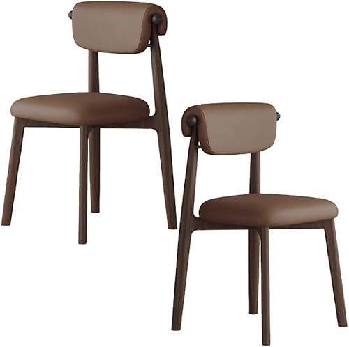 Miniatura 14 de YVYKFZD Juego de sillas de comedor, silla de comedor de madera maciza, sillas de cocina tapizadas, silla de sala de estar con respaldo curvo, para