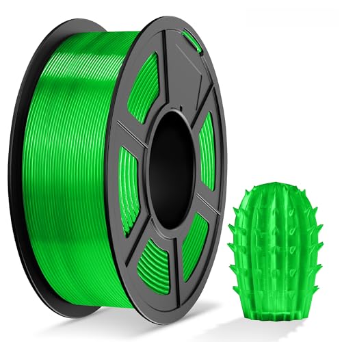 Image of TECBEARS Transparent Green PLA Plus Filament 1.75 for Most FDM 3D Printers | High Toughness PLA+, Neat Wound 3D Printer Filament, 1kg Spool, Dimensional Accuracy + /- 0.02 mm, Suitable for Beginners