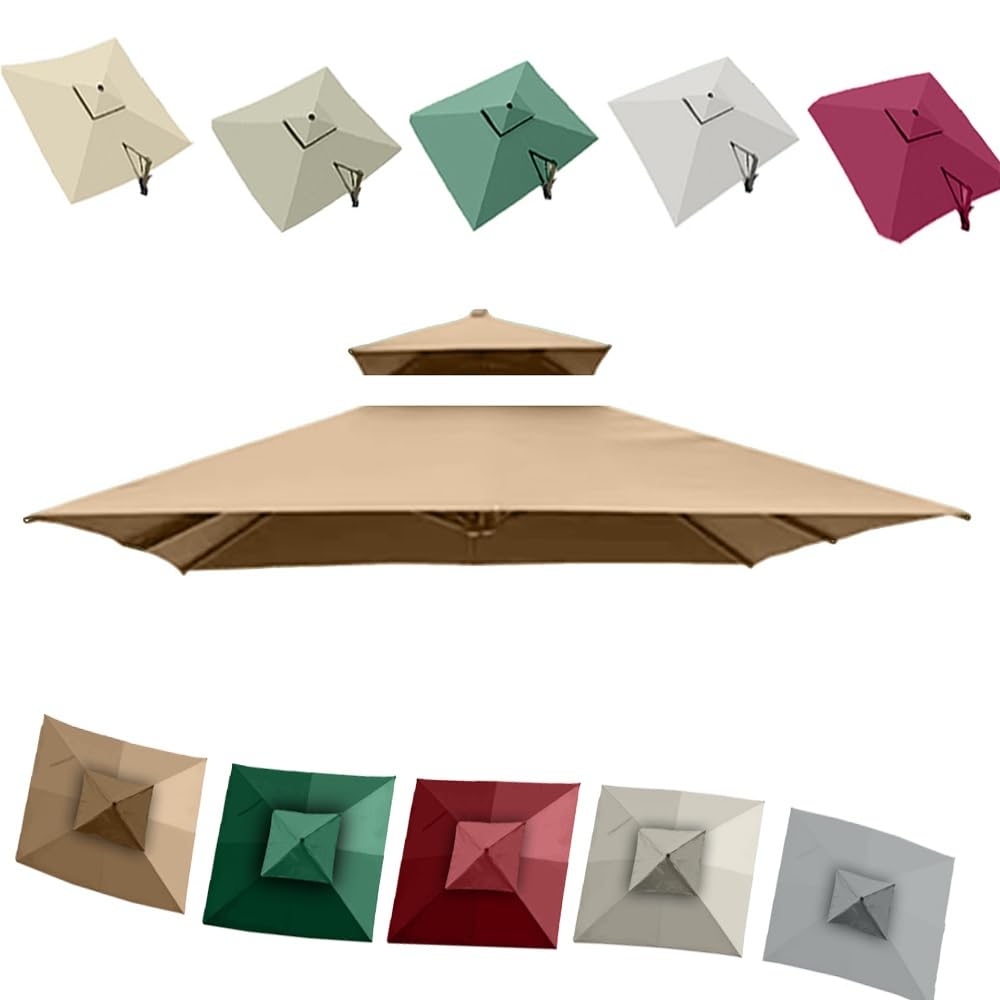 Parasol déporté anti-UV de 2,4m pour une fraîcheur totale sur le patio