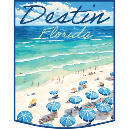 Imán decorativo recuerdo Destin Florida Ocean 2 pulgadas miniatura 1