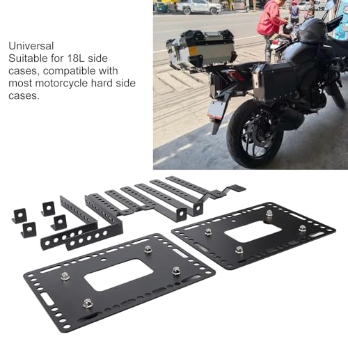 Soportes universales para alforjas rígidas de moto Fabater, kit de soportes laterales de aleación de aluminio para maletas laterales de 18L, izquierdo y derecho miniatura 2