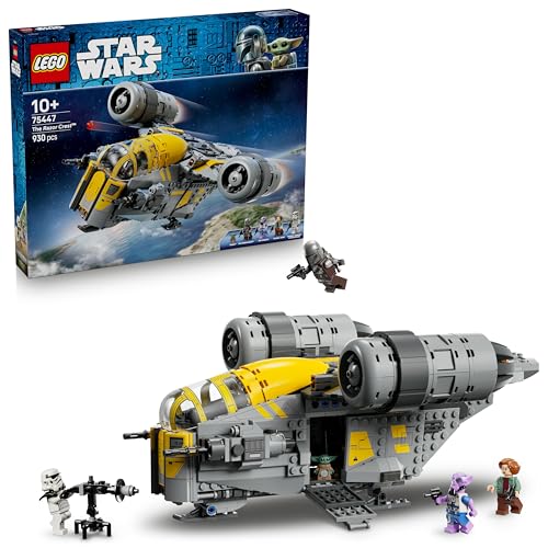 LEGO Star Wars 75447 Razor Crest Astronave Giocattolo - Modello Ispirato a Il Mandaloriano e Grogu con 4 Minifigure e Figura Grogu - Regalo di Compleanno per Bambini, Bambine e Fan del Film da 10 Anni