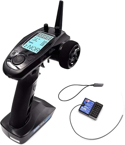 Goolsky Flysky FS-GT5 2.4G 6CH Transmisor Control remoto con receptor FS-BS6 para RC Car Crawler Boat