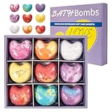 Xsybegdlk LOVE Badebomben Geschenk Set, Badebomben Kinder mit Überraschung bestes Geschenk zum Muttertag für Erntedankfest, Weihnachten/Geburtstage für Mädchen Jungen Kindertag