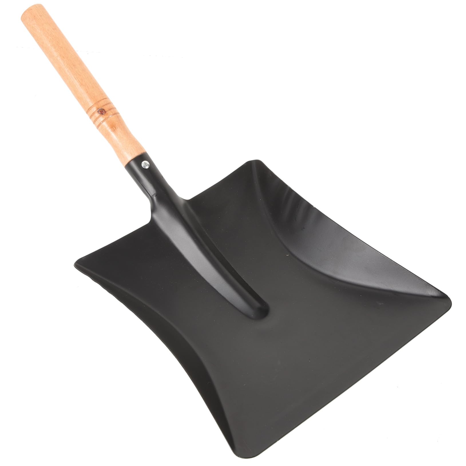 VICASKY Outdoor Small Iron Shovel with Wooden Handle Compact Gardening Soil Scoop for Easy Transplanting and Weeding Durable Iron Flat Spade Tool for Home and Garden Use