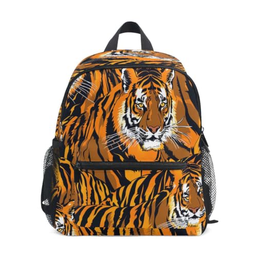Sac à dos enfant tigres orange pour école maternelle et préscolaire