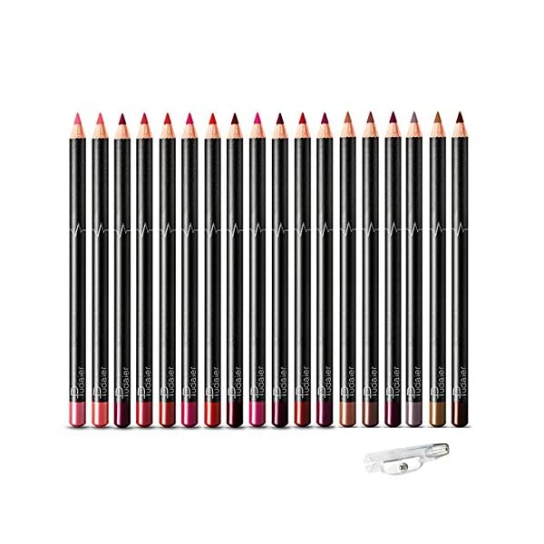 DC-BEAUTIFUL-18-Colors-Lip-Liners-Pencil-Set-Premium-Waterproof-Smooth-Lip-Pencils-Long-Lasting-Matte-Makeup-Lipliners-with-a-Pencil-Sharpener DC-BEAUTIFUL 18 Colors Lip Liners Pencil Set with 2 Pencil Sharpeners, Premium Waterproof Smooth Lip Pencils, Long Lasting Matte Makeup Lipliners