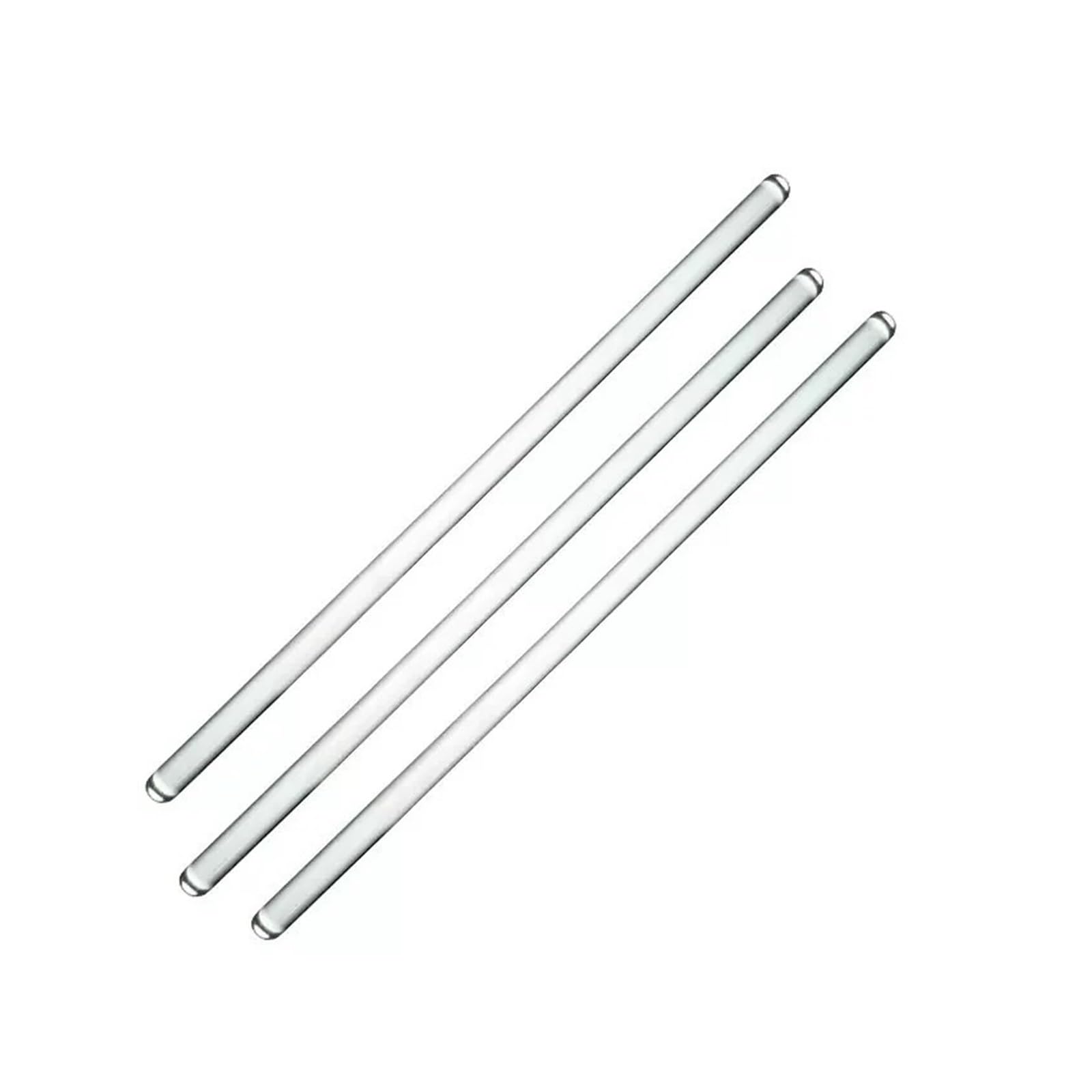 6 bacchette di agitazione in vetro borosilicato ad alto tenore di carbonio, 8x400 mm, punta rotonda resistente alla corrosione, strumenti di miscelazione di livello da laboratorio, chimica/ricerca