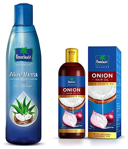 Image of Parachute Advansed Onion Hair Oil with Comb Applicator - For Hair Growth and Hair Fall Control - With Natural Coconut Oil & Vitamin E - 200ml