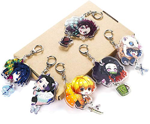 胡蝶 しのぶ キーホルダー キーチェーン イベント 日常 携帯 鍵 自動車 飾り コスチューム道具 グッズ キーチェーン コスプレ セット 萌えグッズ