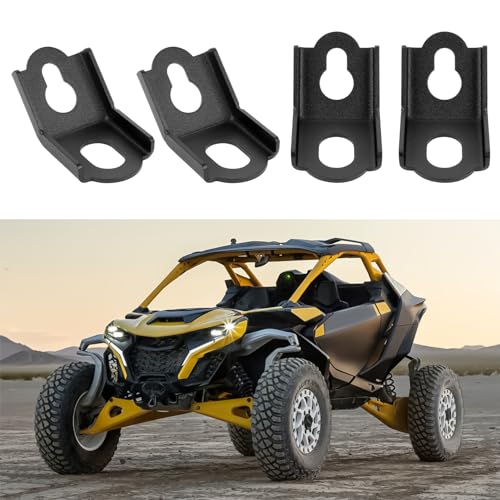 PSLER Tie Down Brackets Hooks for Maverick X3 Max, MAX RS RR DS Turbo 2017 2018 2019 2020 2021 2022 2023 2024 (4pcs)