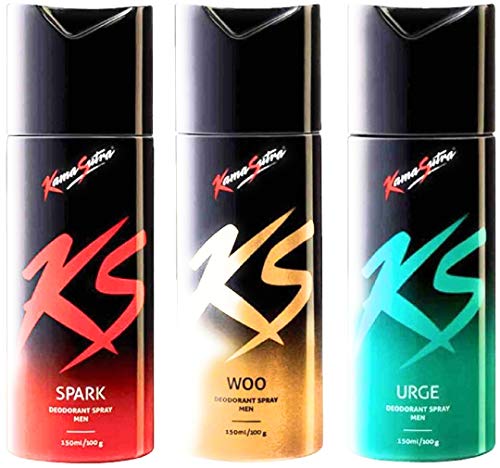 KamaSutra Deo Combo (Spark - 150ml, Woo - 150ml, Urge - 150ml)