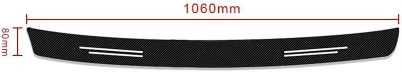Tira Protectora de Parachoques Protector de Parachoques Trasero Fibra Carbono para Maletero Coche, Protectora para Land para Rover para Range para